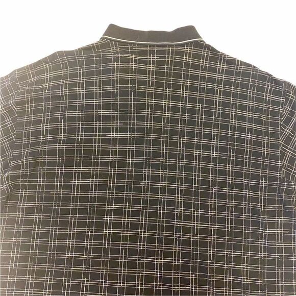 Greg Norman Collection black patterned polo shirt - Picture 7 of 10